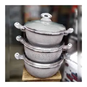 3pieces Die-Cast Pot Set GR