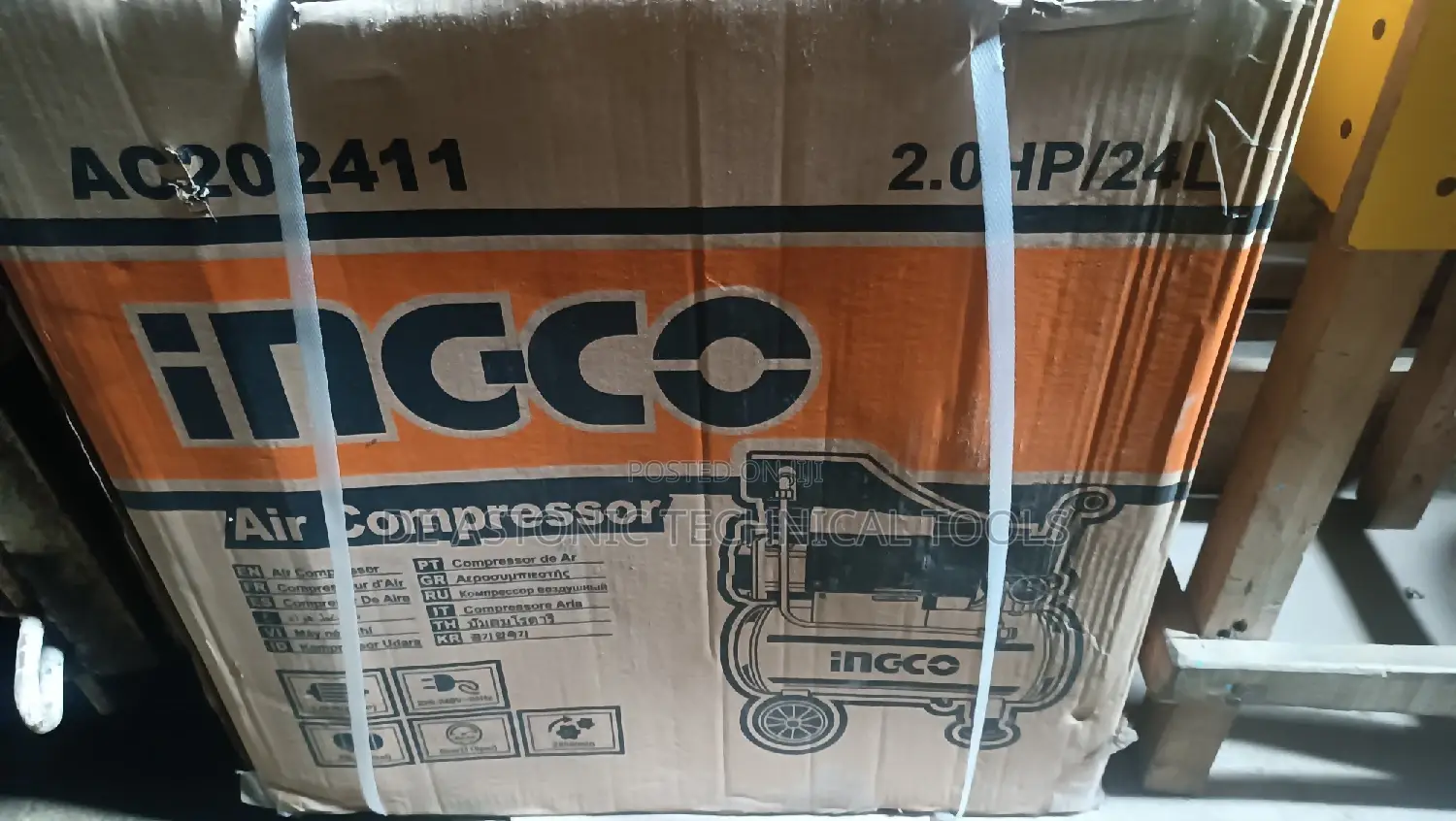 INGCO 24L Air Compressor-2hp