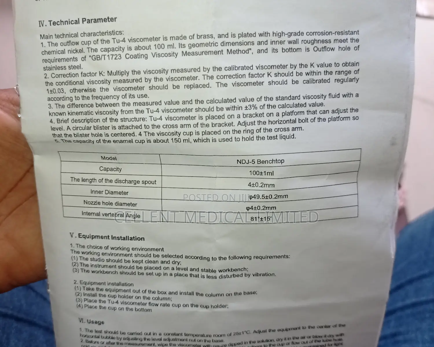 Viscometer Manual NDJ-5 BENCHTOP