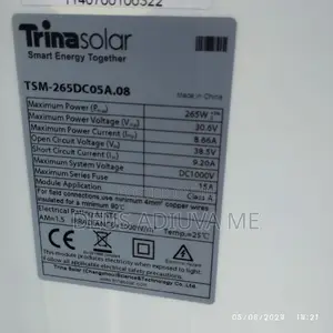 265 Watts Solar Panel