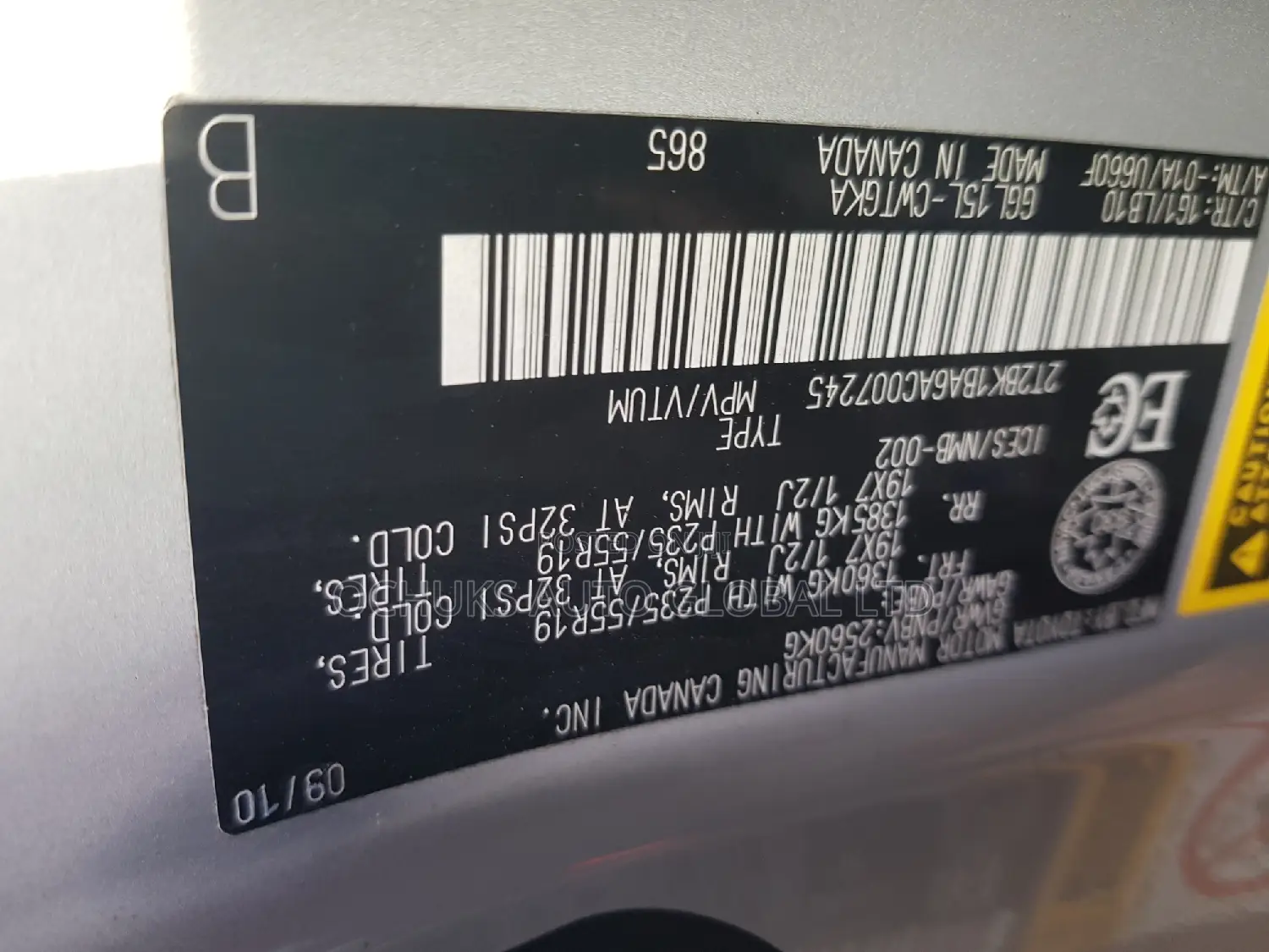 Lexus RX 350 2010 Silver