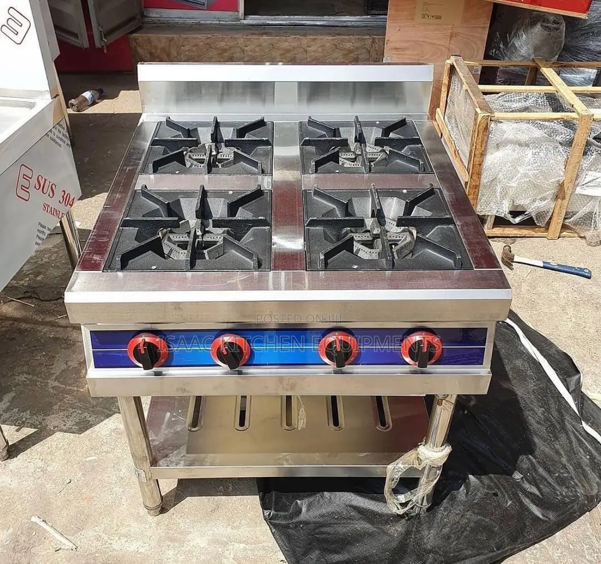 Industrial 4burner Gas Cooker