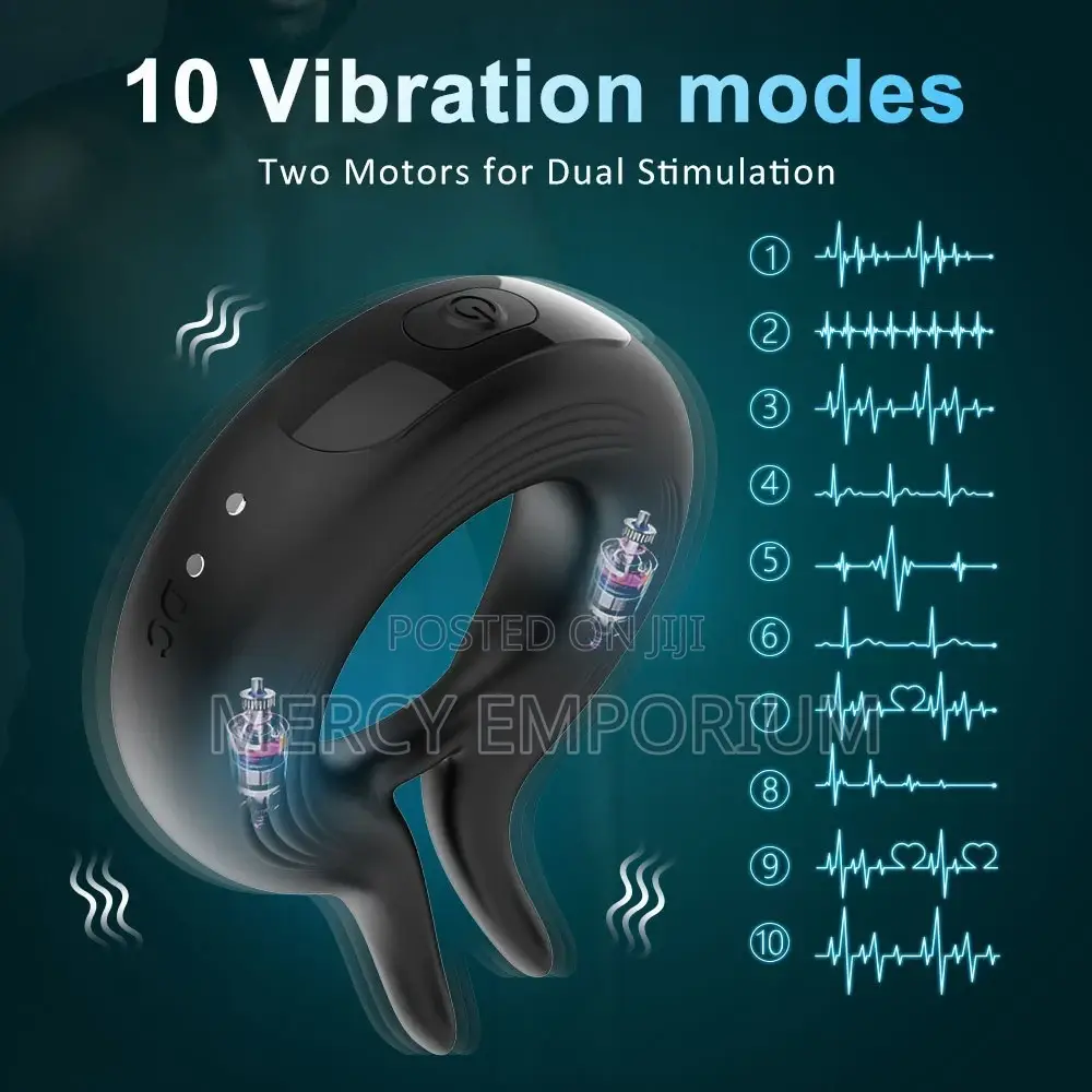 Vibrating Penis Ring Remote-Controlled Delay Ejaculation