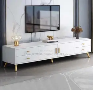 White TV Stand for Living Room.