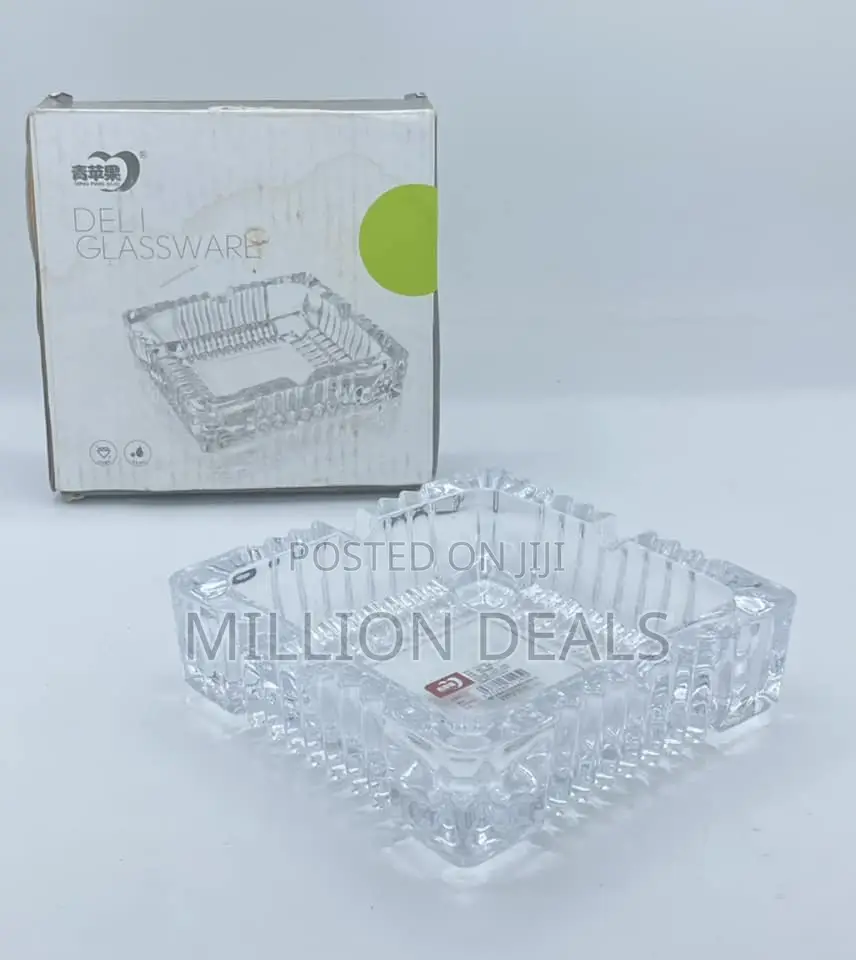 Square Classic Unique Ash Tray Glassware