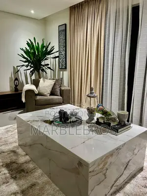 MB17, Marble Coffee Table And Side Stools