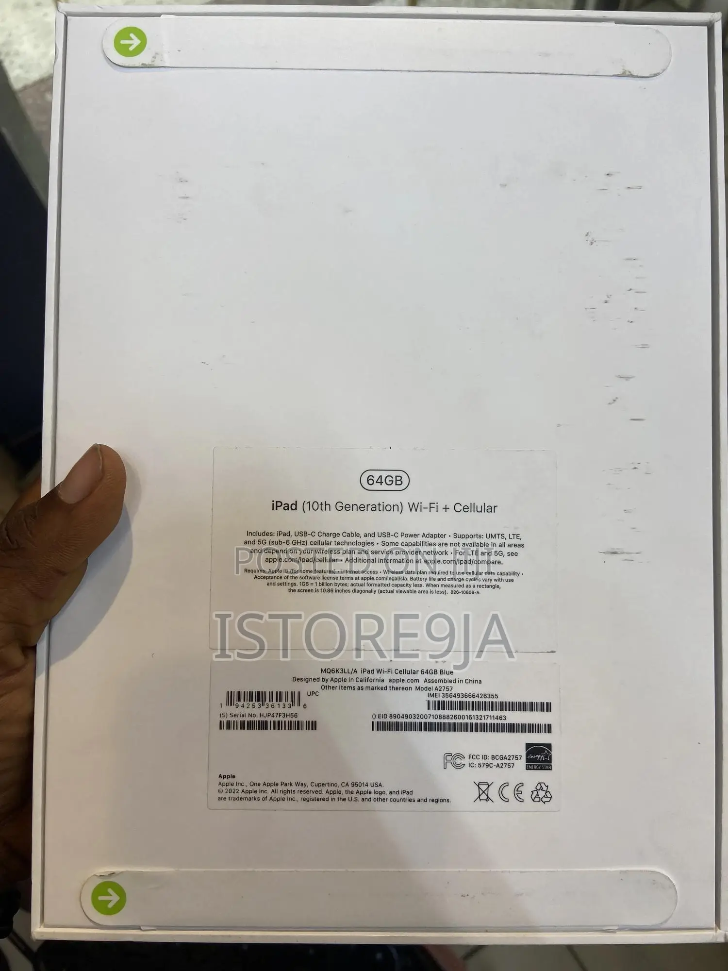New Apple iPad (2022) 256 GB Gray