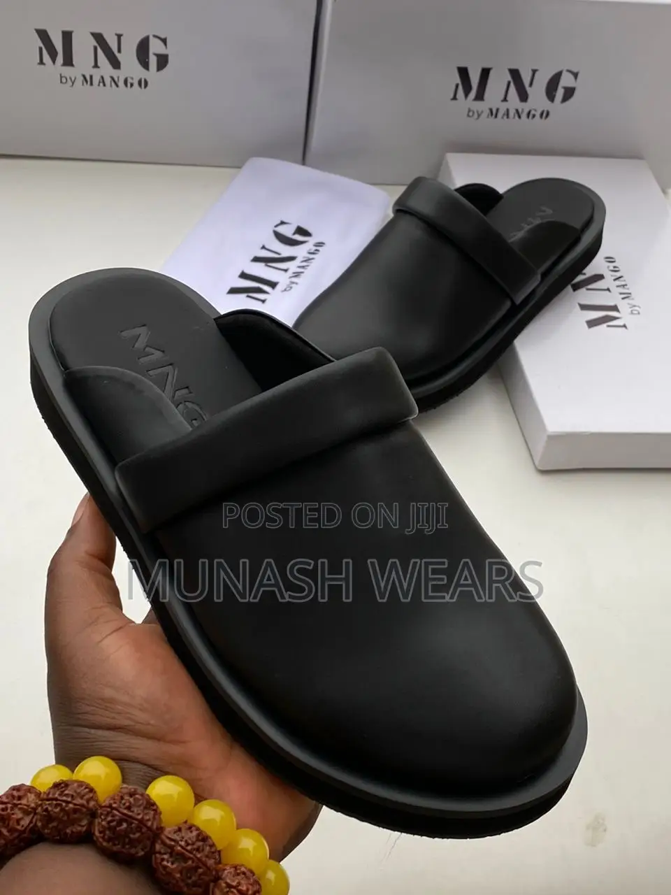 Mango Leather Mule