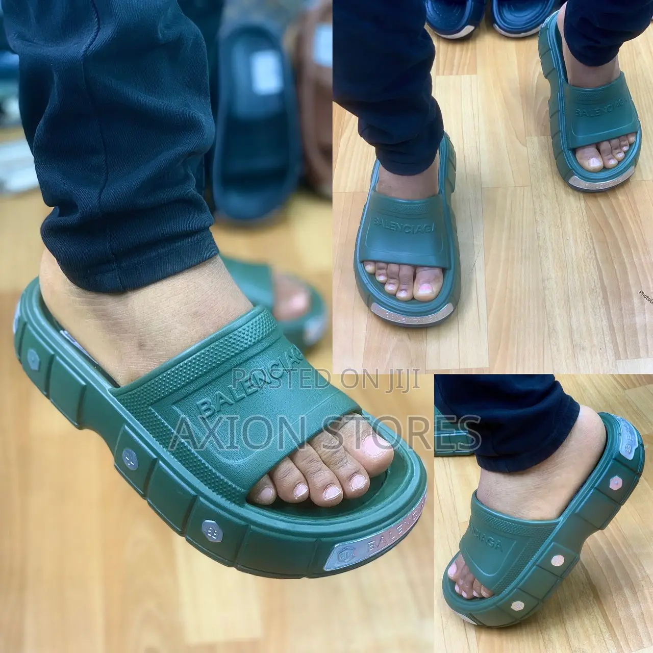 High Sole Fashion Slides