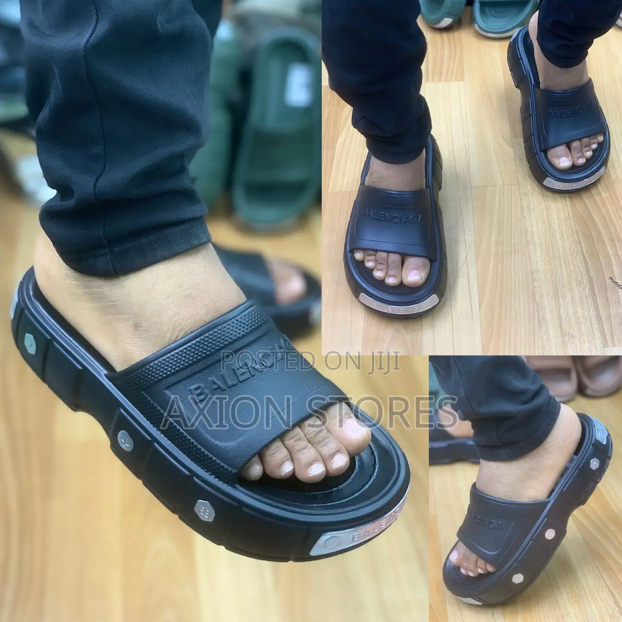 High Sole Fashion Slides