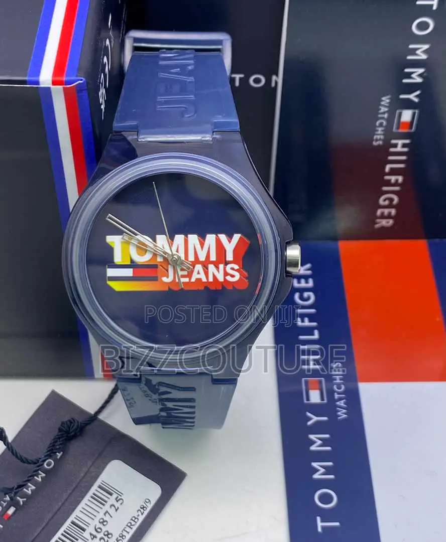 Original Tommy Jeans Blue Rubber Strap Watch Is Available