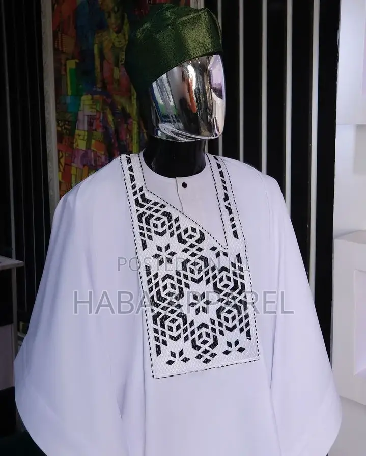 Agbada Design With Monogram Embroidery