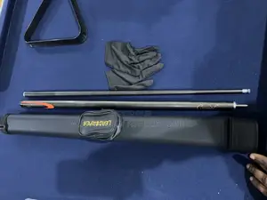 3 in 1 Fiber Cue Snooker Sticks, Bag and Gloves