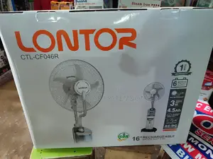 Solar Rechargeable Standing Fan