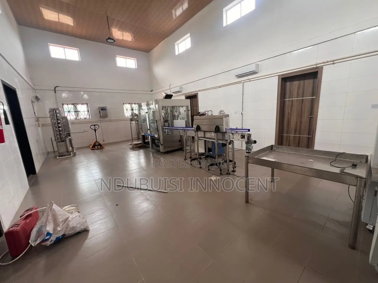 Table Water Line Production