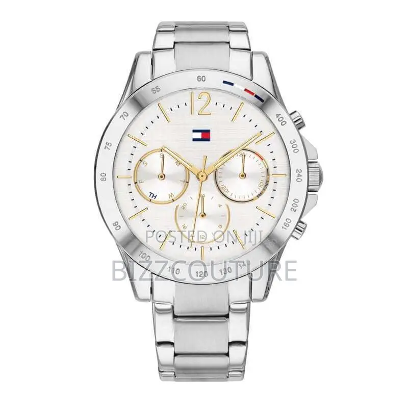 Original Hilfiger Chronograph Silver Chain Watch in Store