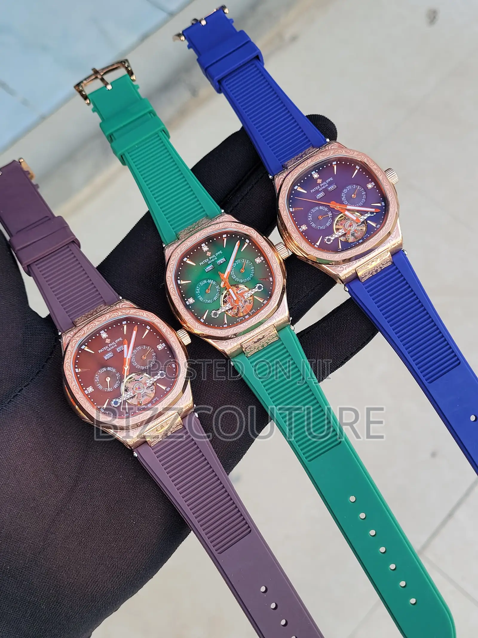 Original PATEK PHILIPPE Chronograph Rubber Strap Watch