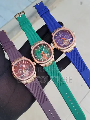Original PATEK PHILIPPE Chronograph Rubber Strap Watch