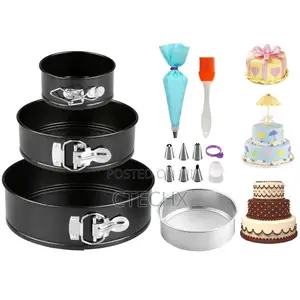 Cake Tins Set 3 Pcs(4"/7"/9")
