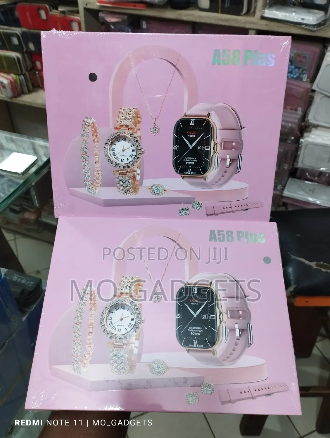 Smart Watch With Bracelets and Earings