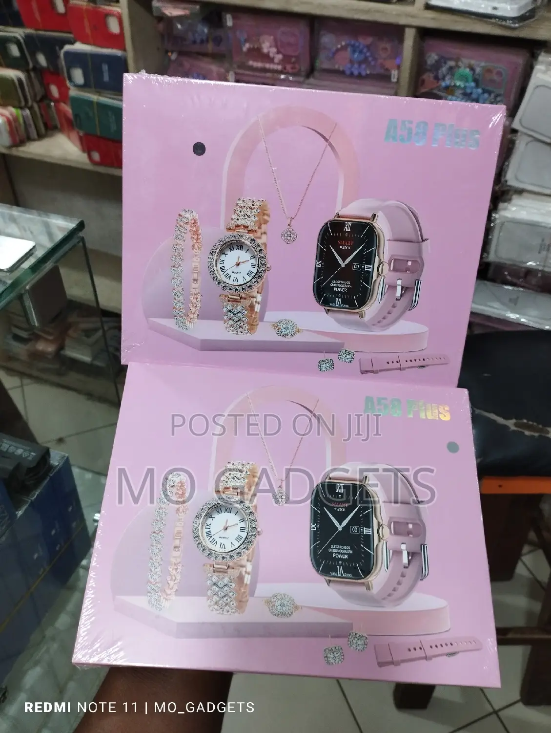 Smart Watch With Bracelets and Earings