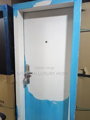 Plain White German Standard Security Steel Door