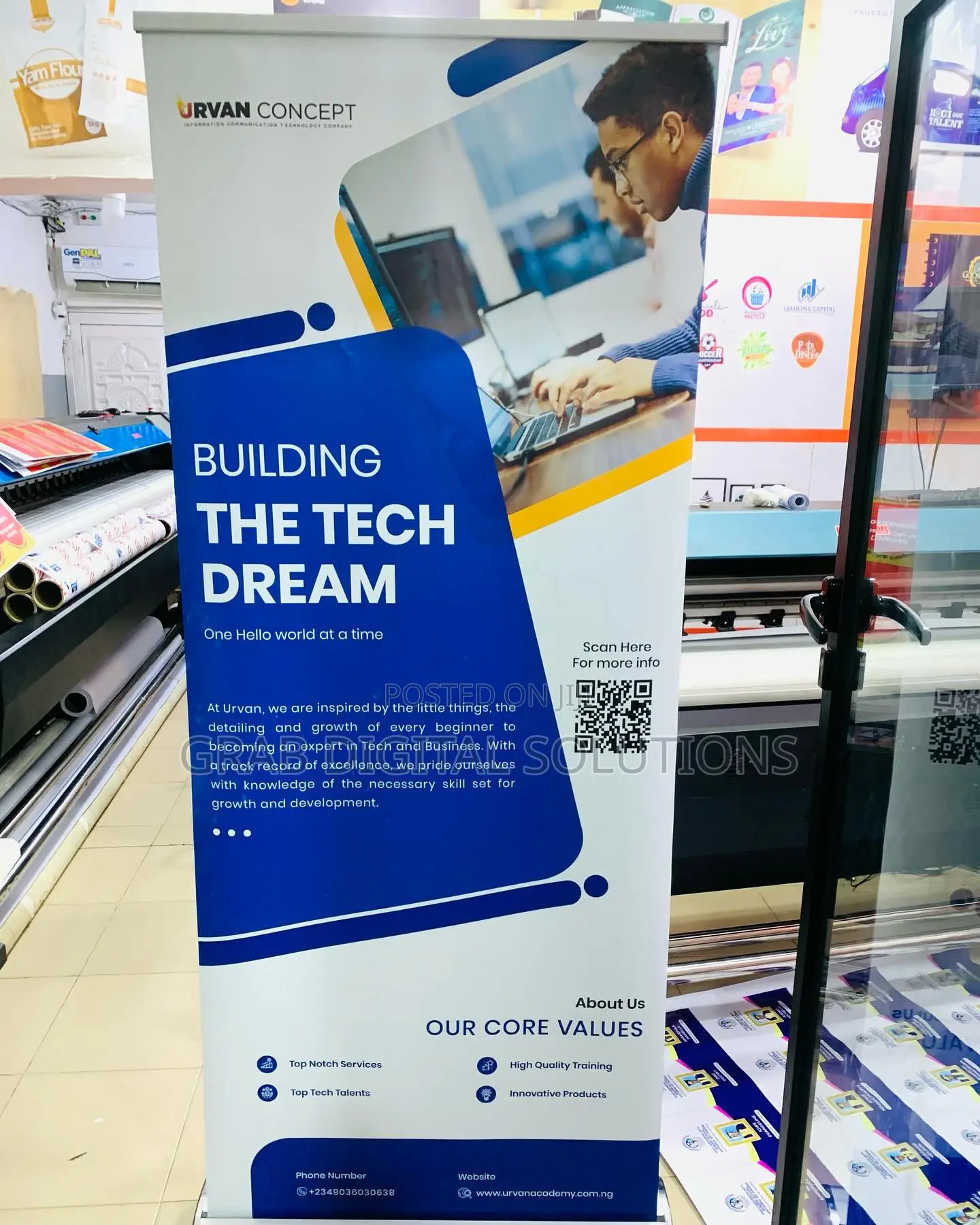 Custom Made Rollup Banners Flex/ Solite Near Me