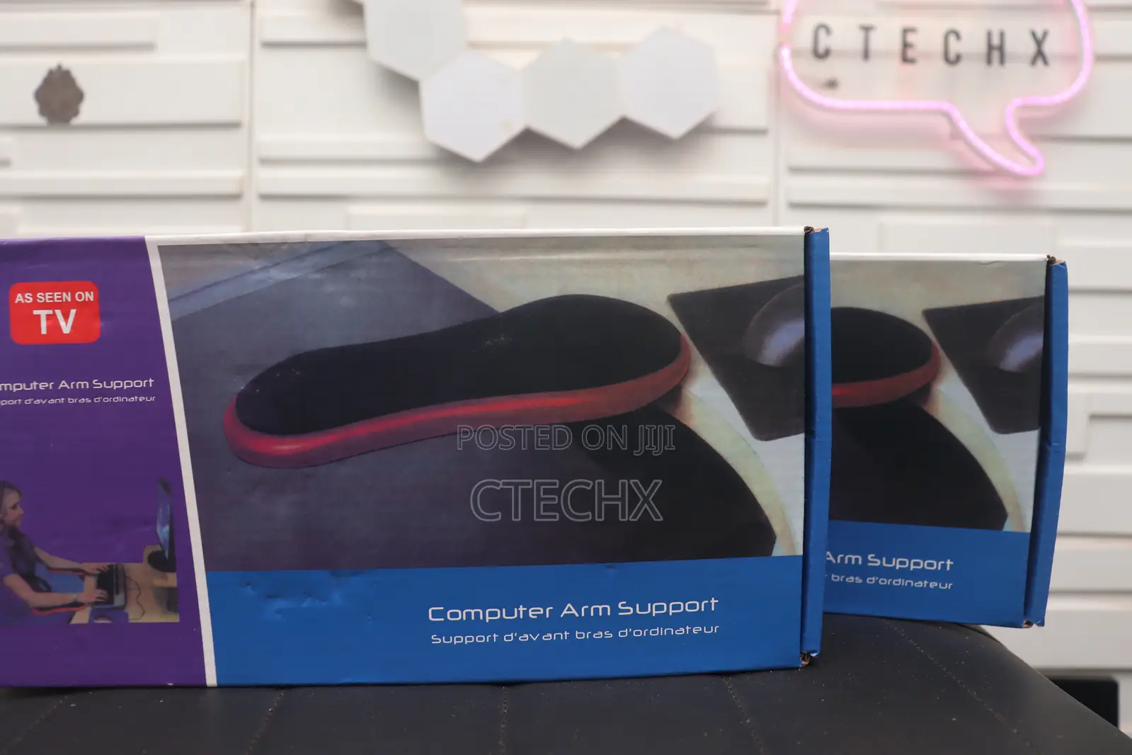 Computer Arm Rest Wrist Rest Support for Gaming Desk Black