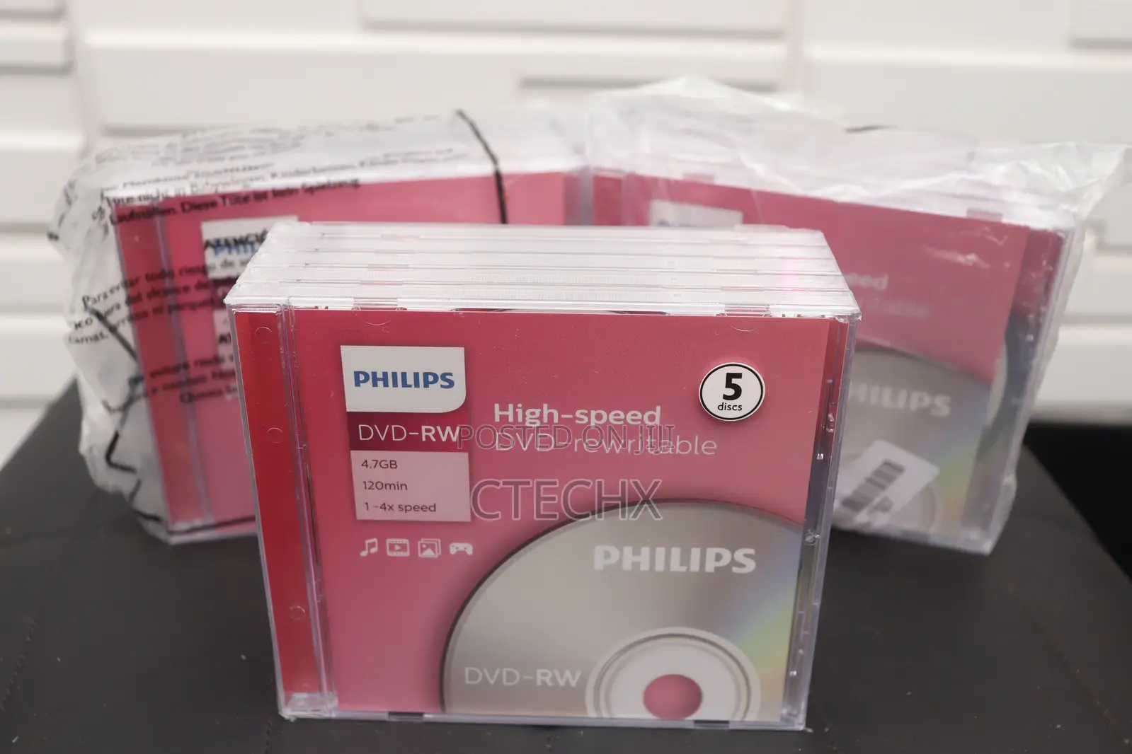 Philips DVD-Rw Blank 4.7gb. 5pcs