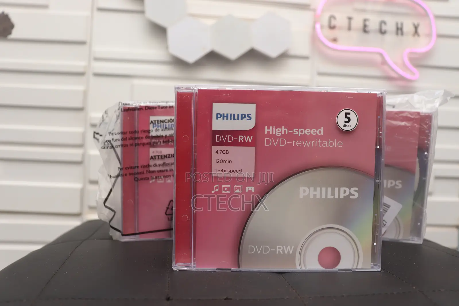 Philips DVD-Rw Blank 4.7gb. 5pcs