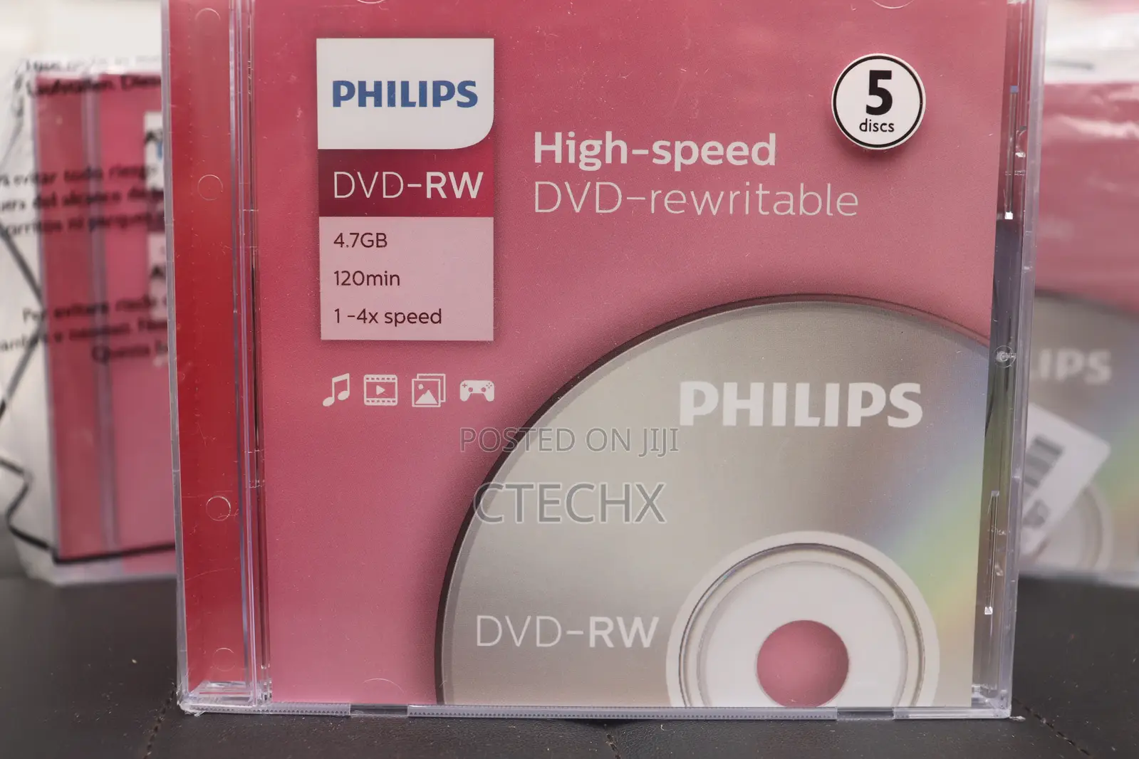 Philips DVD-Rw Blank 4.7gb. 5pcs