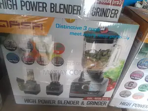 QASA High Power Blender Grinder,3-Jar Glass Stainless Pro4