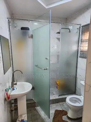 Frosted Hinge Glass Shower O