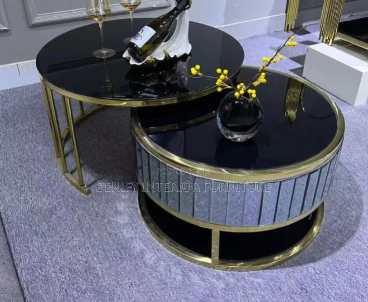 Modern Center Table With Glass Top