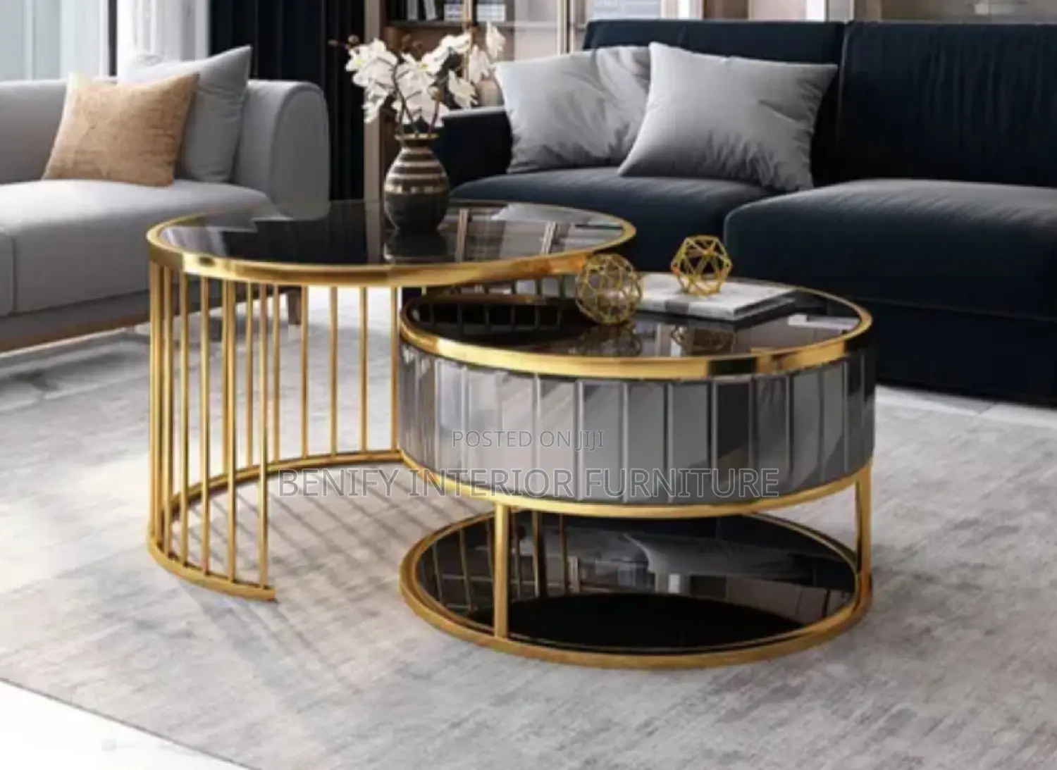Modern Center Table With Glass Top