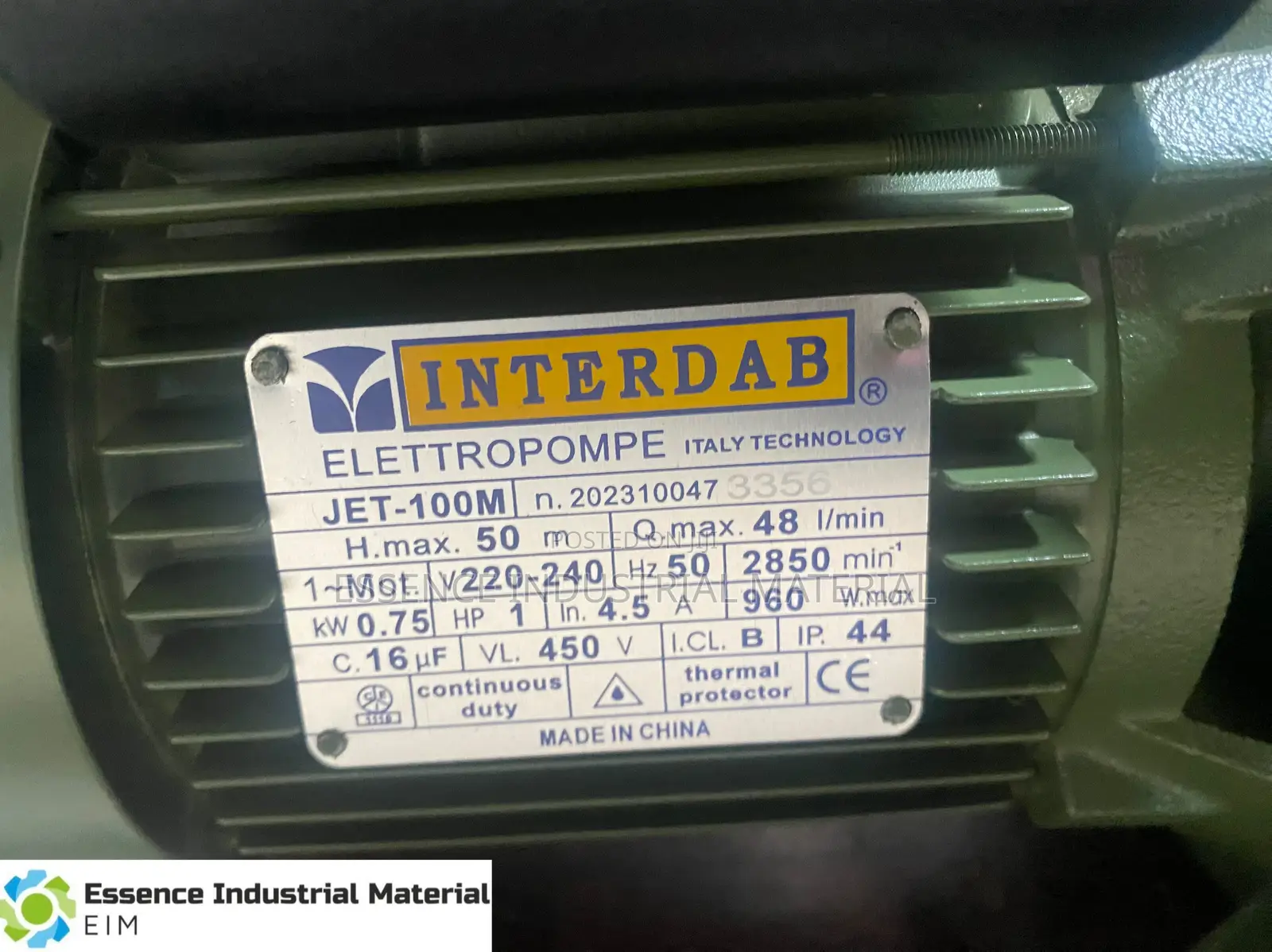 Sing Phase Interdab Surface Water Pump 1hp
