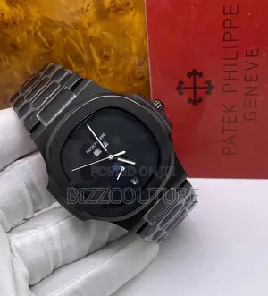Original PATEK PHILIPPE Quartz Movement Black Chain Watch