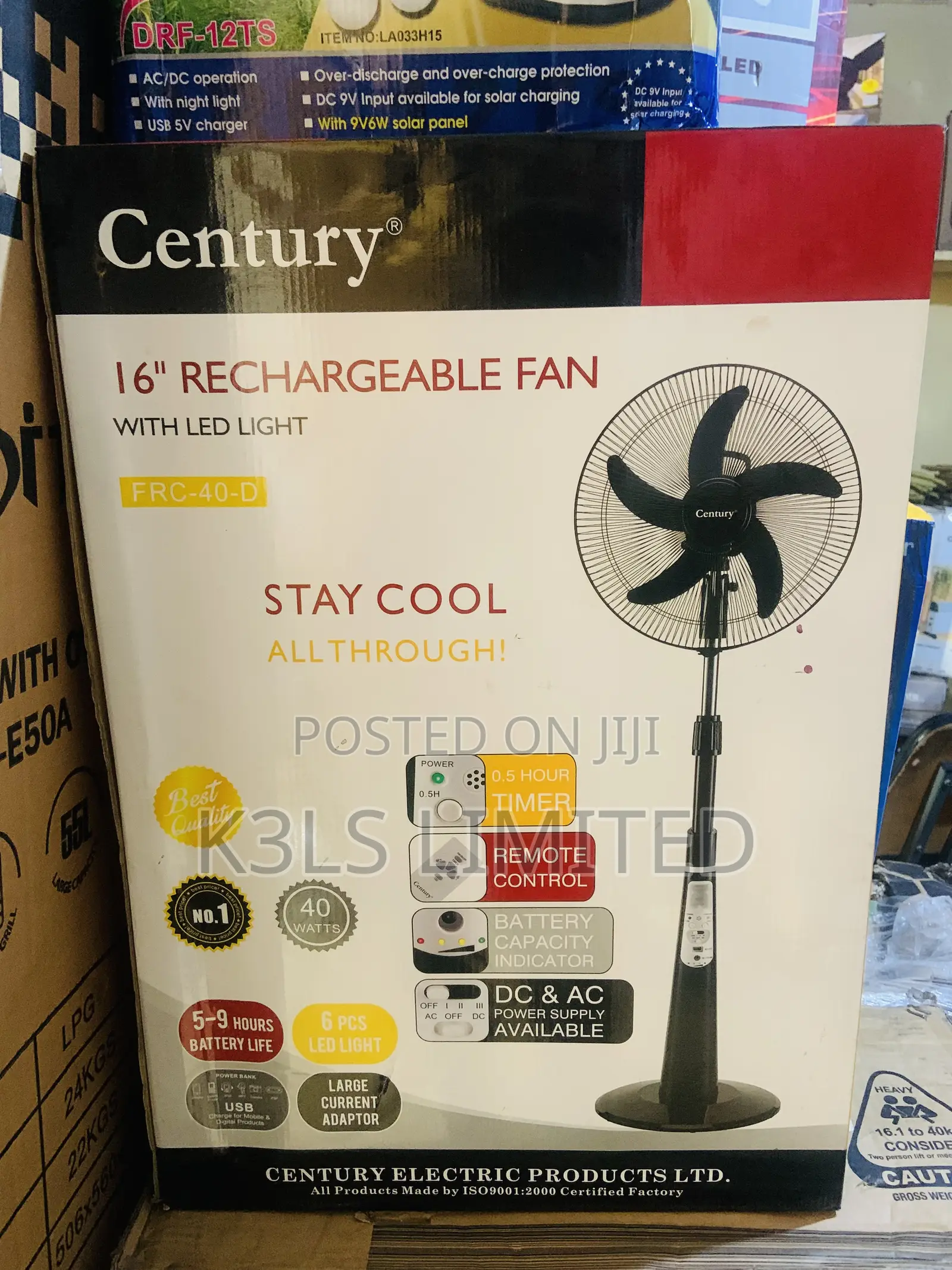 Century Rechargeable Fan