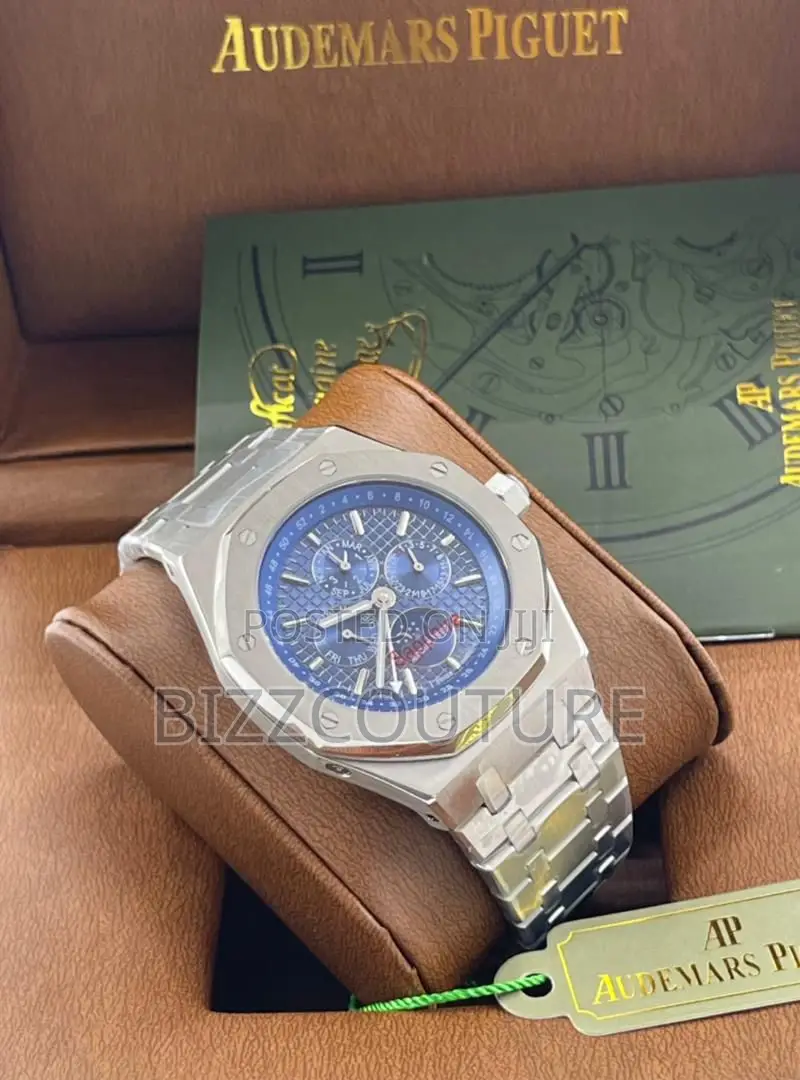 Original Auemars Piquet Chronograph Silver Chain Watch