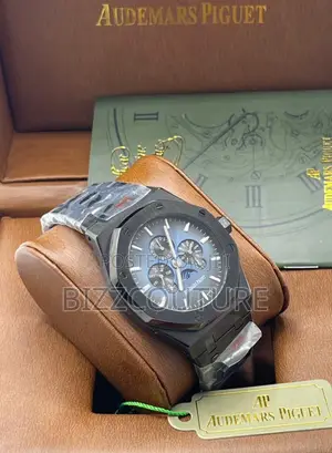 Original AUDEMARS Piquest Chronograph Black Chain Watch