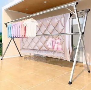 Foldable Stainless Steel Telescope 3 Pole Cloth Hanger