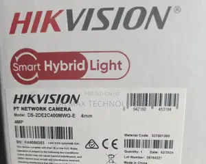 Hikvision Pt Network Camera Ds-2de2c400mwg-E