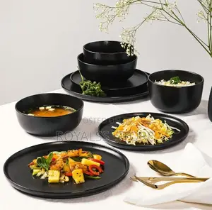 16pcs Ceramic Stoneware Set With Dinner Dessert Plate,Bowl