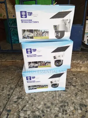 Top Vision V380 2in1 Dual Lens PTZ Solar Powered Camera