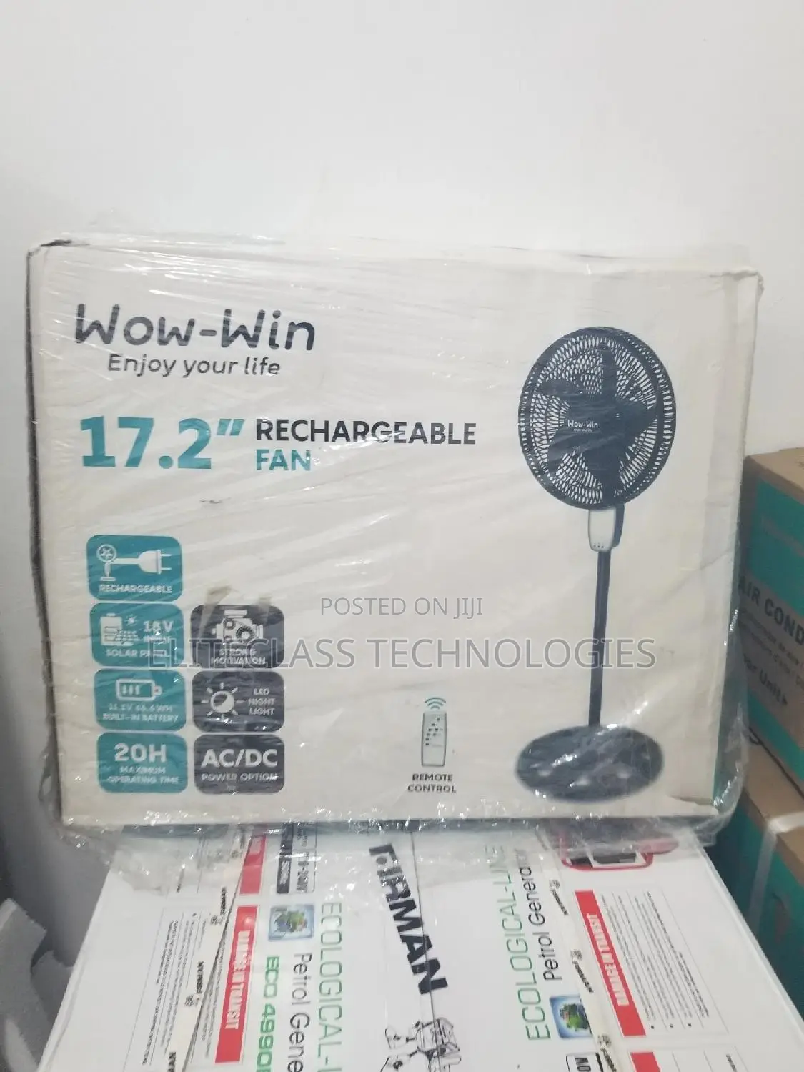 High Quality Wow-Win Rechargeable Fan.