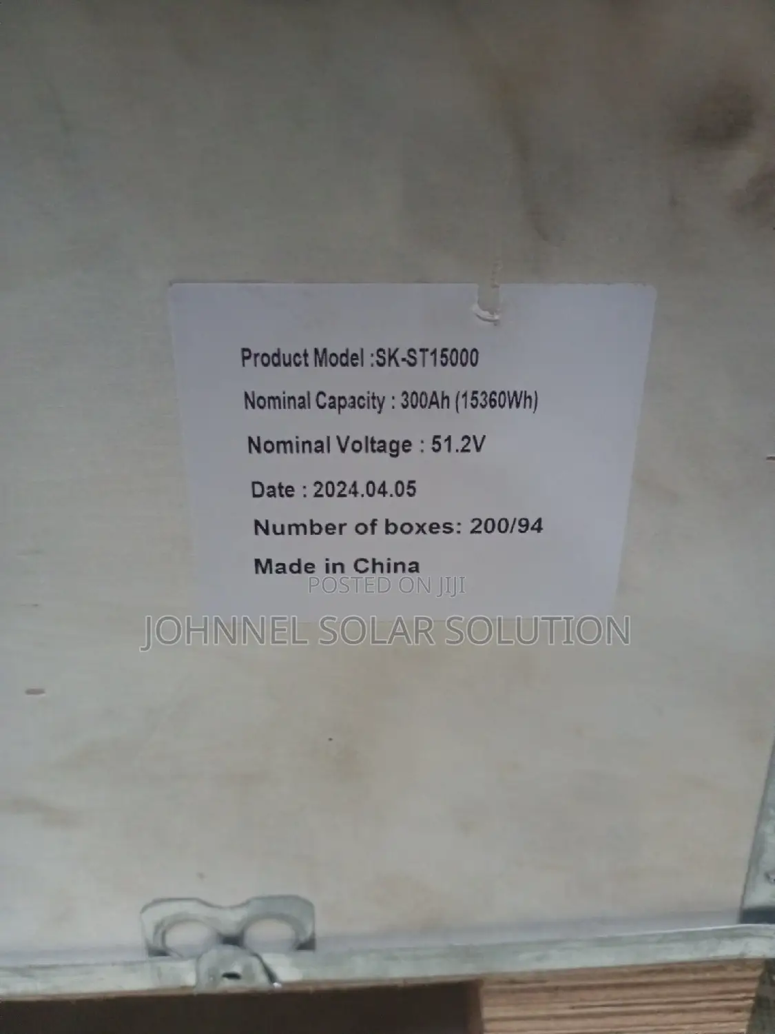 15kwh 51.2V SMS Lithium Ion Battery