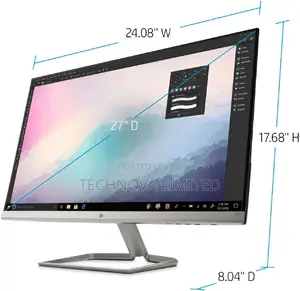 HP 27” Full HD 1080p IPS LED Ultra-Slim Monitor.