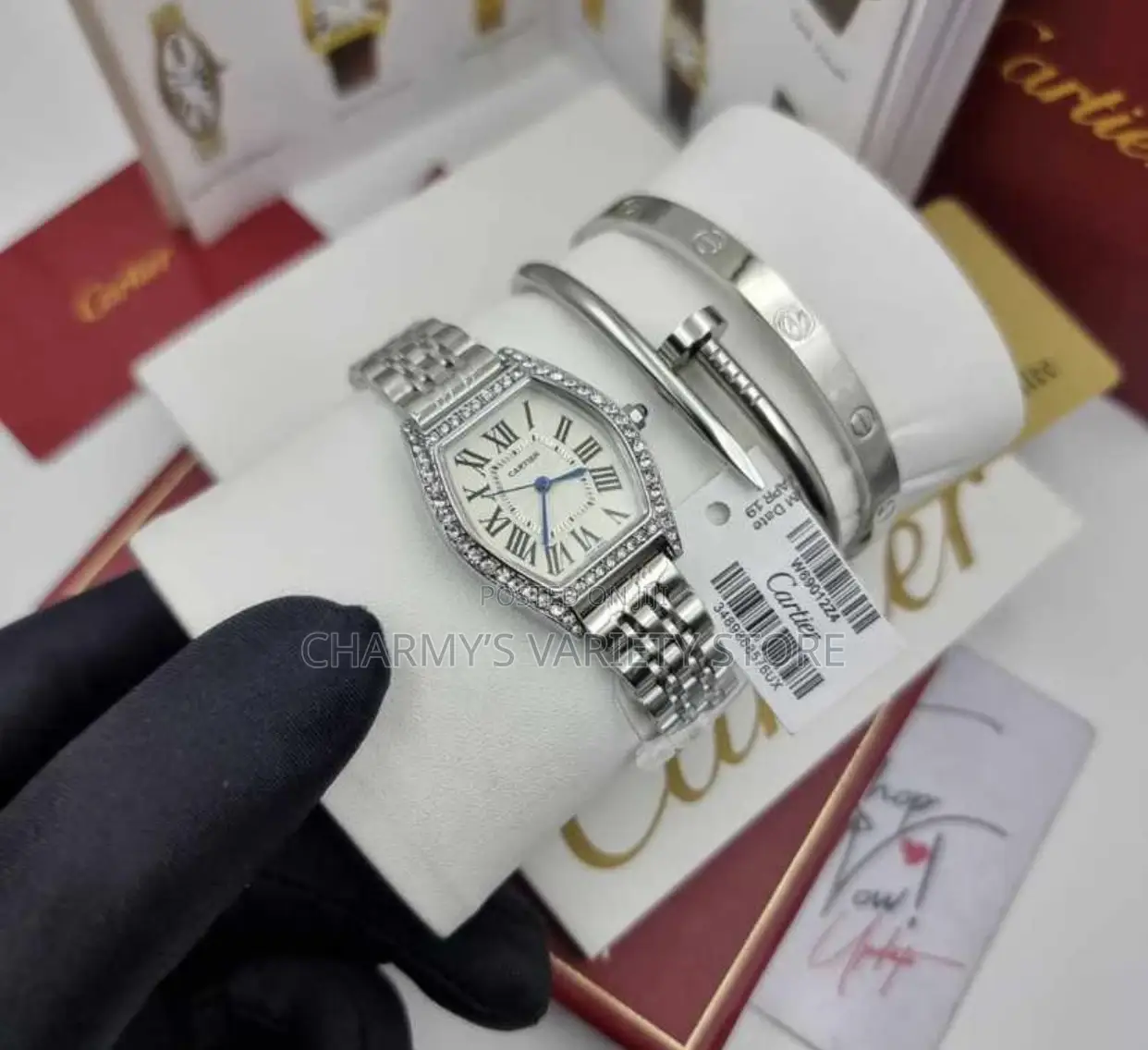 Cartier Set(Watch and Bracelets)