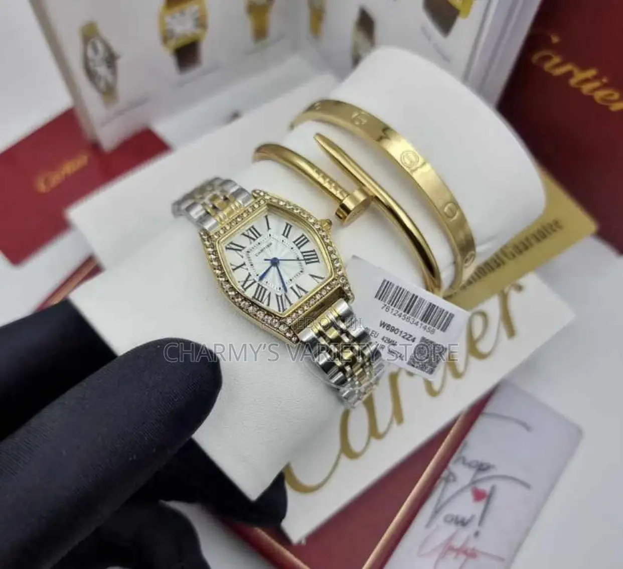 Cartier Set(Watch and Bracelets)