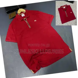 Original Burberry Collar Neck T-Shirt Collections